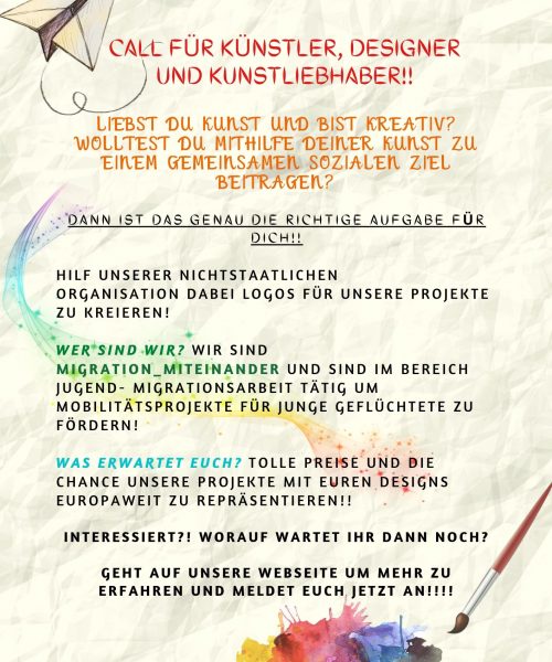 GER OPEN CALL for artists, DESIGNERS AND ART LOVERS!